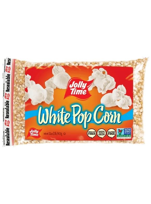 Pack of 2 Jolly Time White Popcorn Kernels Bag, 32 oz Gluten-Free, Non-GMO. | Walmart (US)