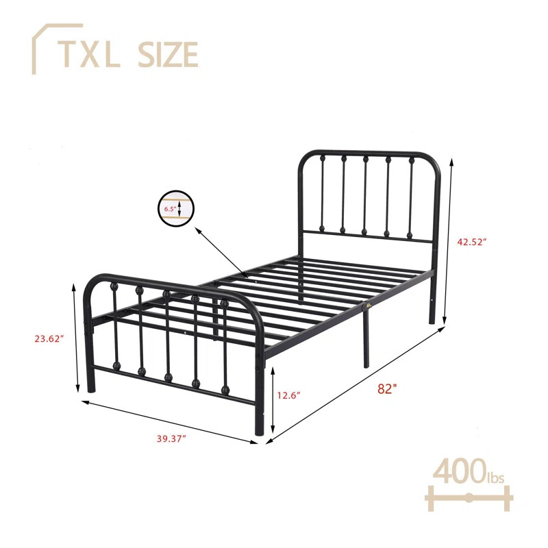 Alberton Metal Spindle Bed | Wayfair North America