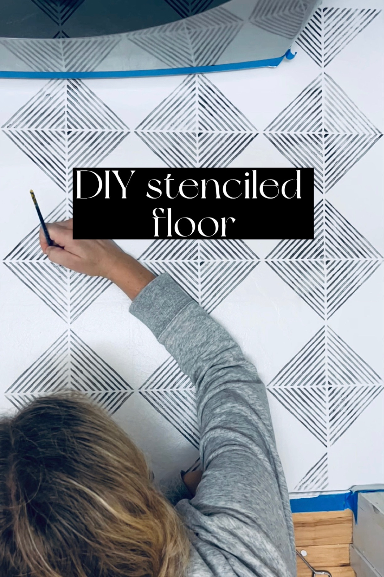Shop my products from this easy DIY stenciled tile floor! 

#LTKfamily #LTKhome #LTKunder100