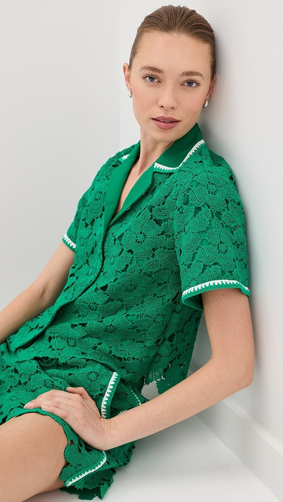 Glenn Lace Camp Shirt | Shopbop