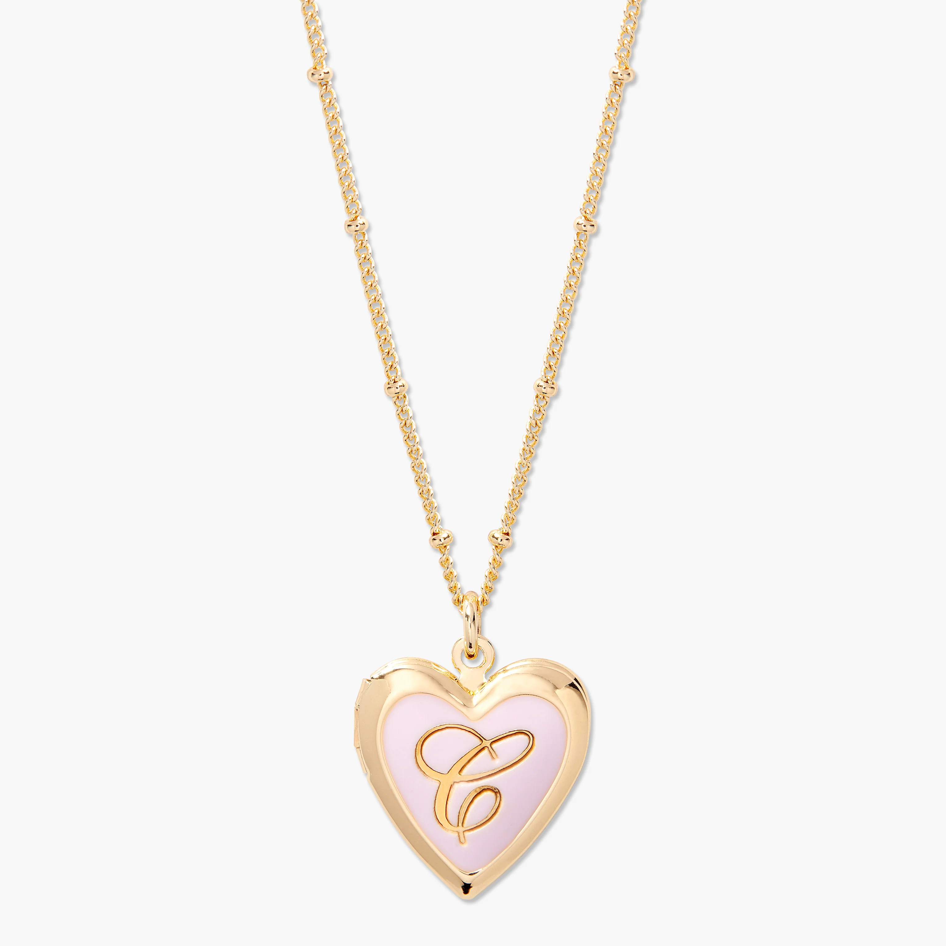 Isla Heart Enamel Locket | Brook and York