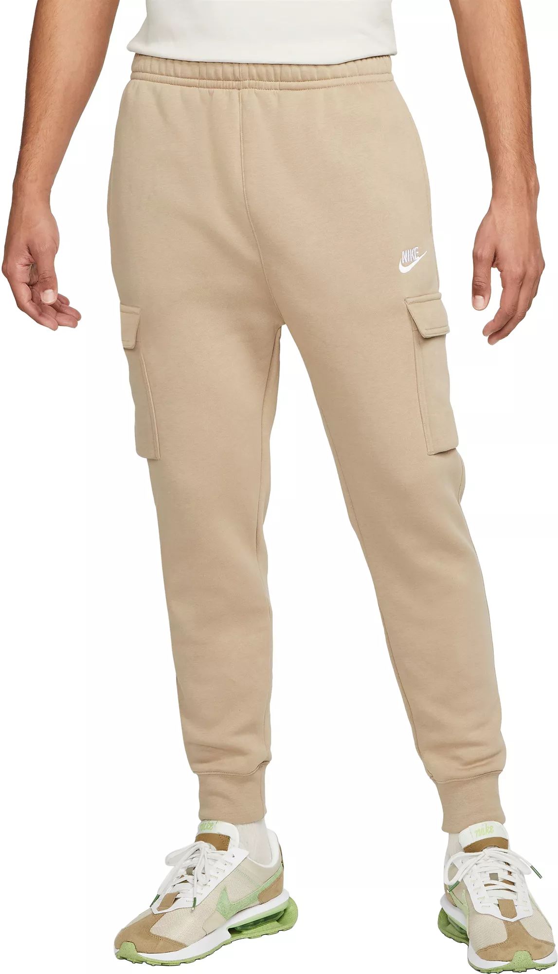 Nike Men's Sportswear Club Fleece Cargo Pants, XXL, Khaki | Dick's Sporting Goods