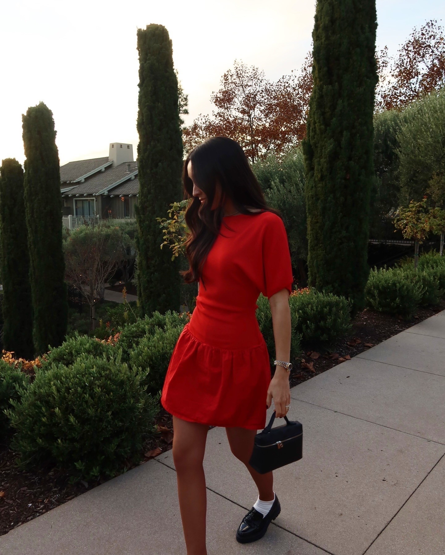 Outfit for afternoon tea! Wearing Nude 10 in the tights and I like how they’re right between a nude and a brown on me. Linking similar options for the dress and loafers.

#LTKFindsUnder100 #LTKHoliday #LTKootd