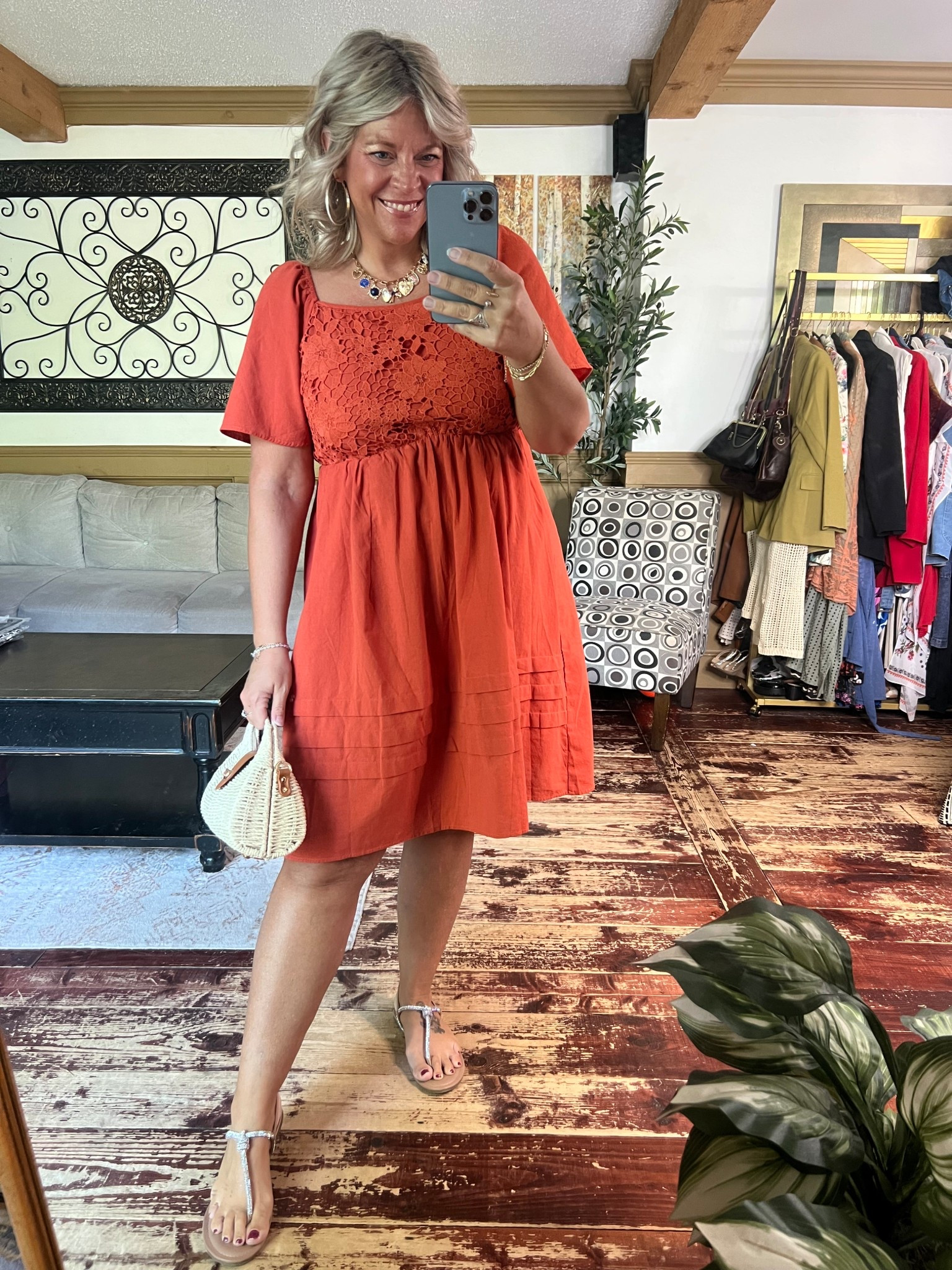 Summer dress, crochet / lace top dress with pockets- 100% cotton- size 12 

#LTKMidsize #LTKPlusSize #LTKFindsUnder50