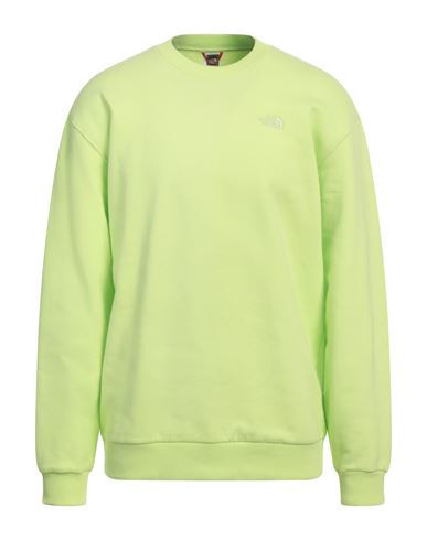 The North Face Man Sweatshirt Lime green Size XS Cotton | YOOX (US)