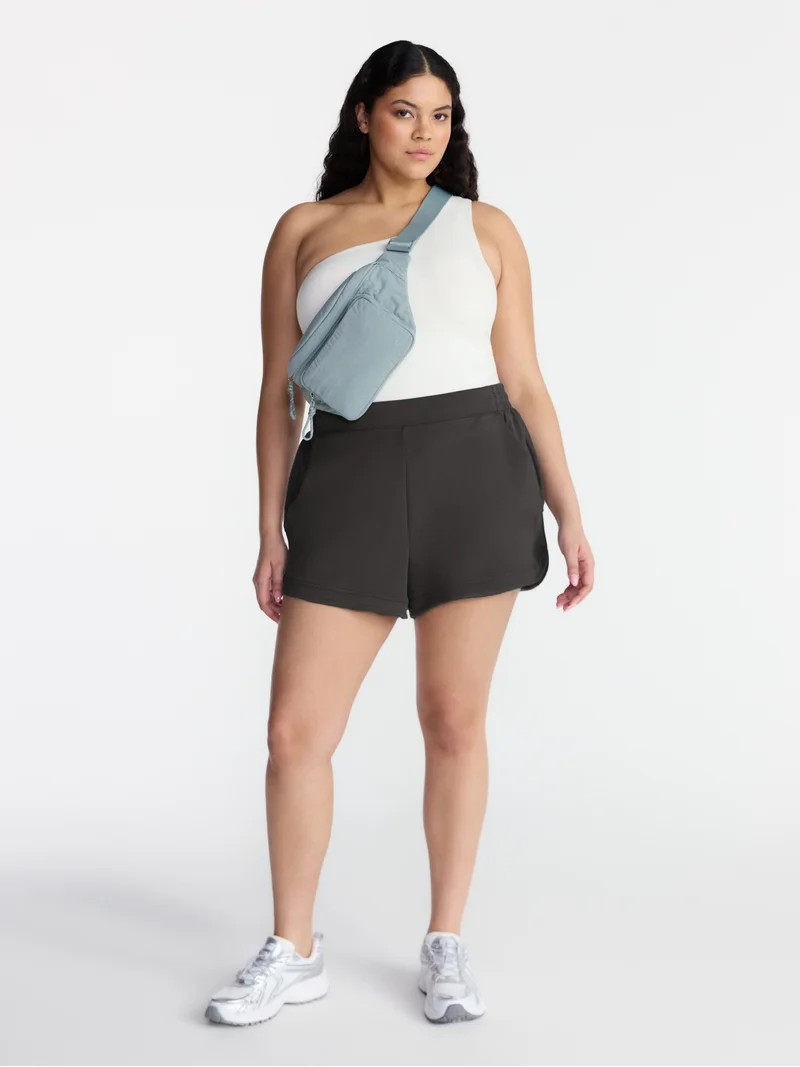 Avia Women's ScubaKnit Shorts, 3.25'' Inseam, Sizes XS-XXXL - Walmart.com | Walmart (US)