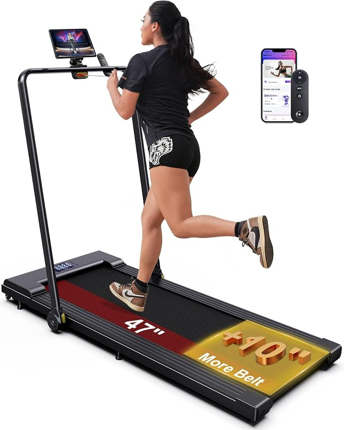 PulseDrive 8.7 MPH Walking Pad Treadmill with BLDC, Fits up to 6' & 47"x16" Super-Long Desk with ... | Amazon (US)