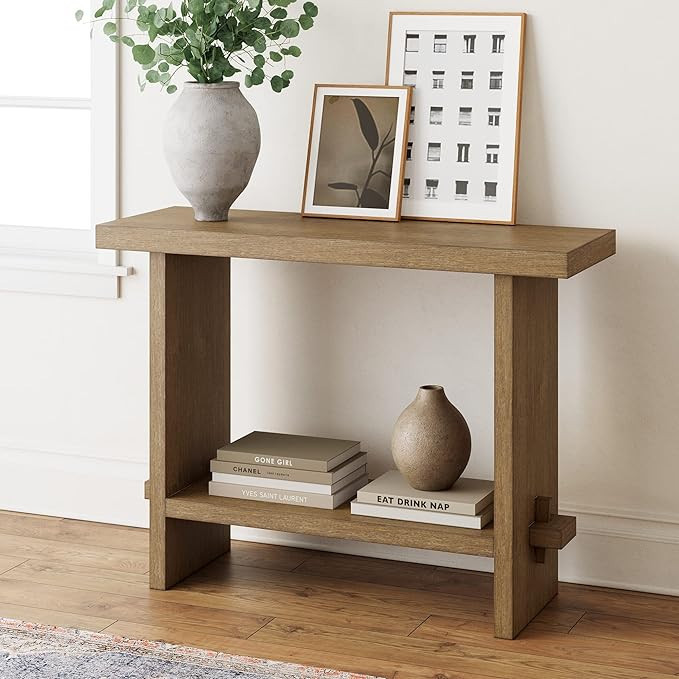 Nathan James Virgo Wood Accent Storage Console Sofa Table, for Entryway, Hallway or Living Room, ... | Amazon (US)