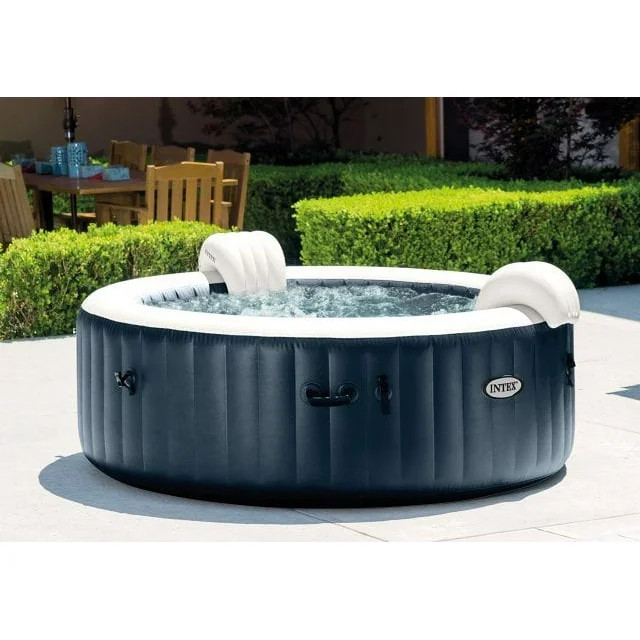 INTEX PureSpa™ Plus Bubble Inflatable Hot Tub Set - 4 Person Spa with Energy Efficient Spa Cove... | Walmart (US)