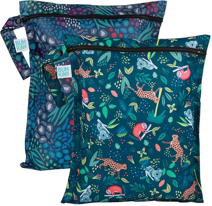 Bumkins Waterproof Wet Bag for Baby, Travel, Swim Suit, Cloth Diapers, Pump Parts, Pool, Beach, G... | Amazon (US)