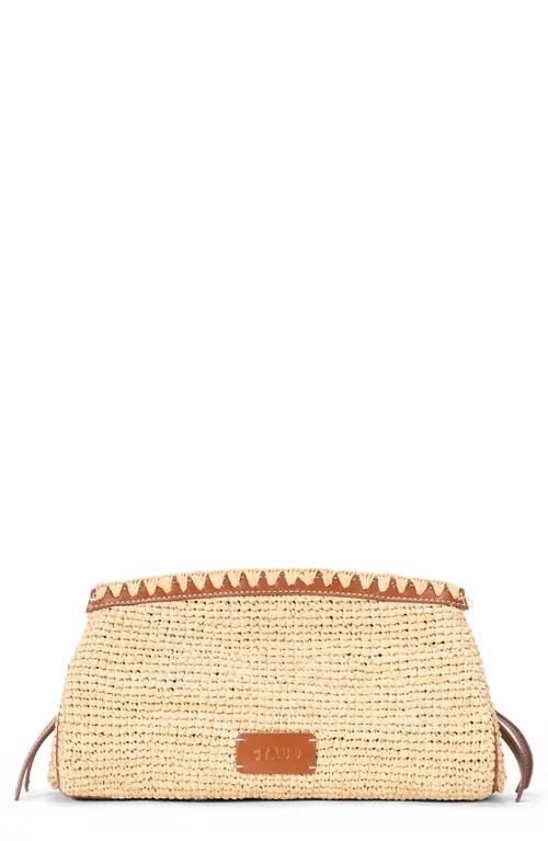 STAUD Maude Convertible Raffia Clutch in Natural/Tan at Nordstrom | Nordstrom