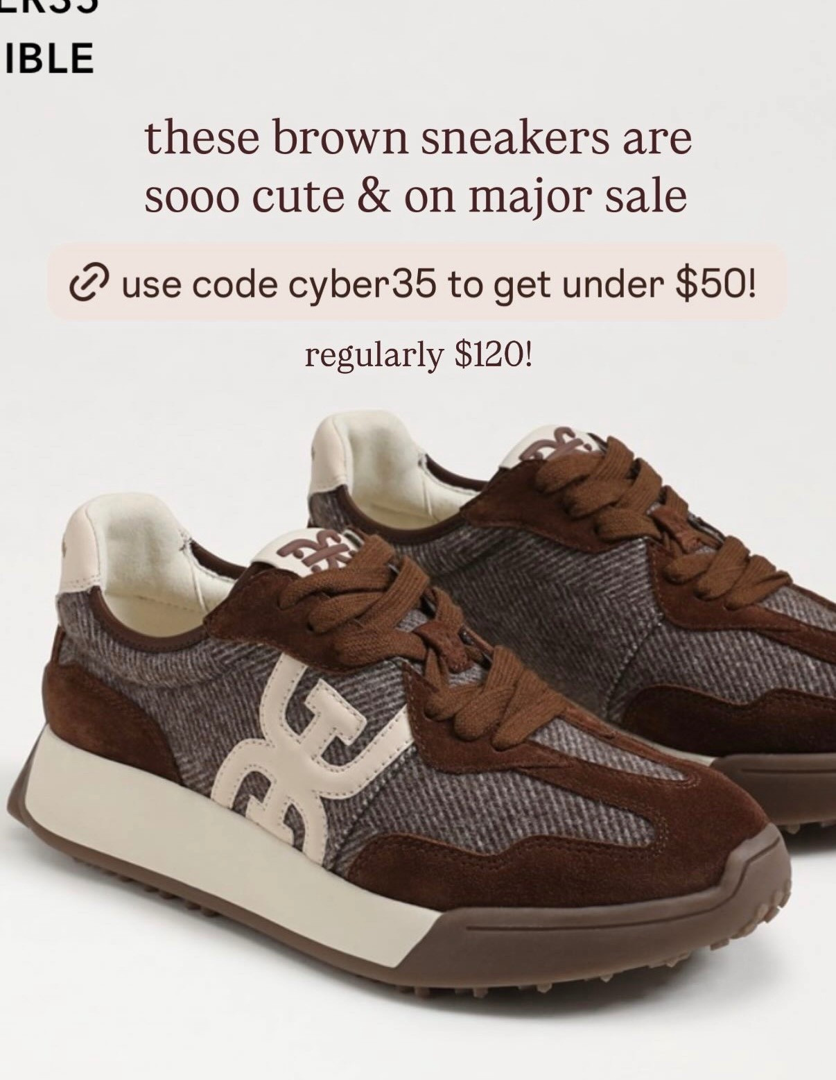 black friday/cyber monday deal at sam edelman! so many cute sneakers on sale even below $50!!! These are typically $120. Use CYBER35 

#LTKSaleAlert #LTKFindsUnder50 #LTKCyberWeek