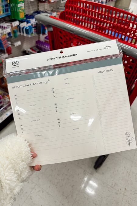 Spotted at Target this morning: meal planner pad, cleaning checklist pad, and acrylic wall calendars (weekly AND monthly). Had to share because they’re all so helpful for managing chores and schedules. They’re super affordable, too! Click to shop!

#LTKhome #LTKfamily #LTKfindsunder50