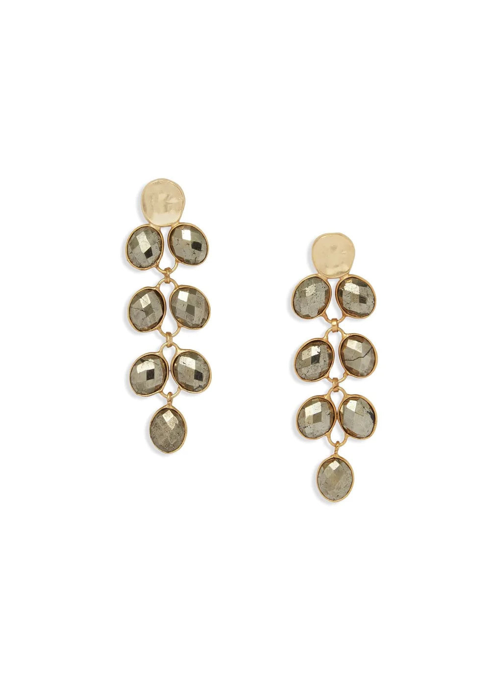 Victoria Earrings - Pyrite | Shop BIRDIE
