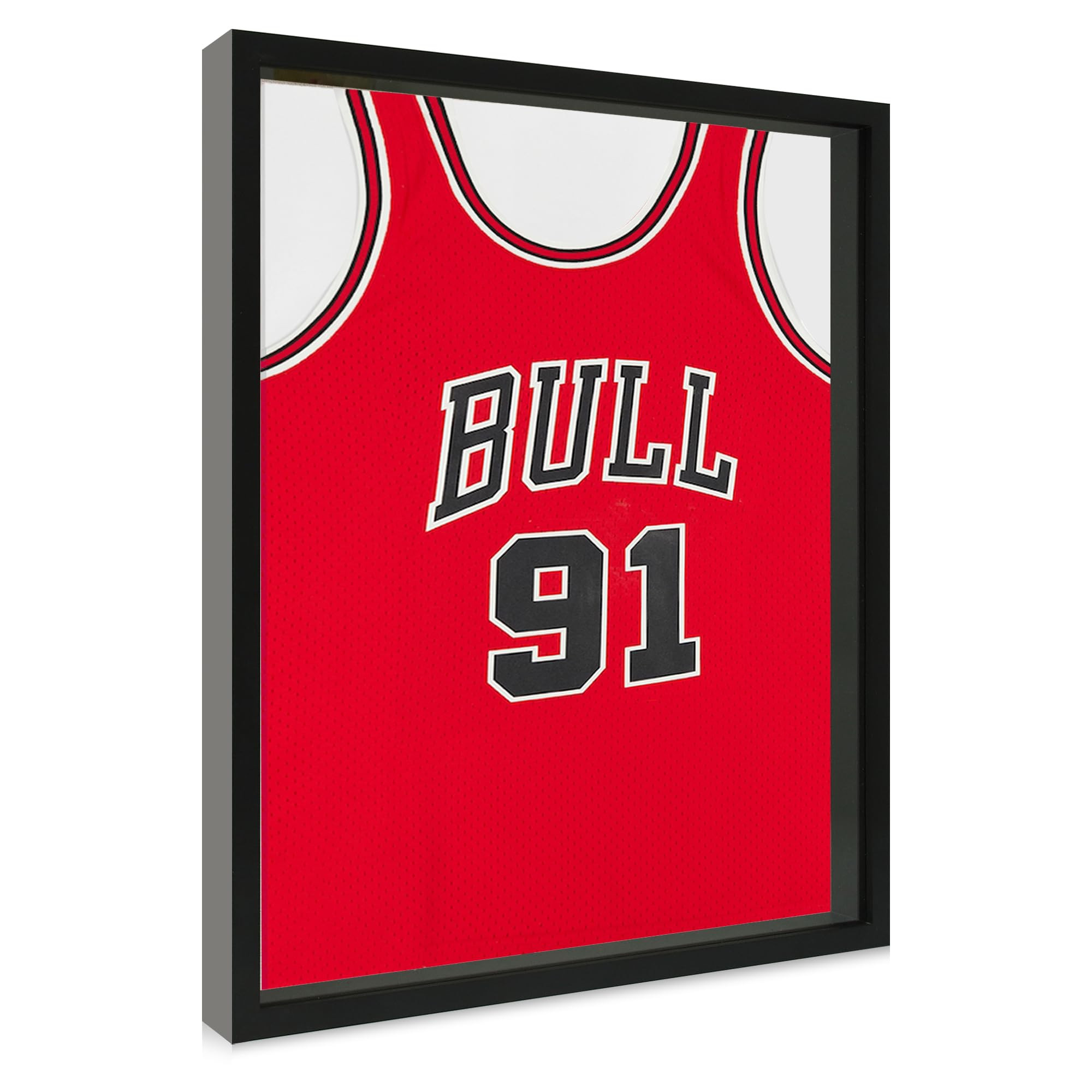 16x20 Large Shadow Box Picture Frame with Soft Linen Back, Black Wooden Youth Kids Jersey Frame Display Case with Tempered Glass Cover for Wall Display | Amazon (US)