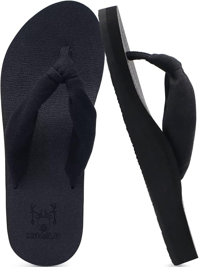 KuaiLu Flip Flops for Women with Arch Support Yoga Mat Comfortable Summer Beach Walking Thong Cus... | Amazon (US)