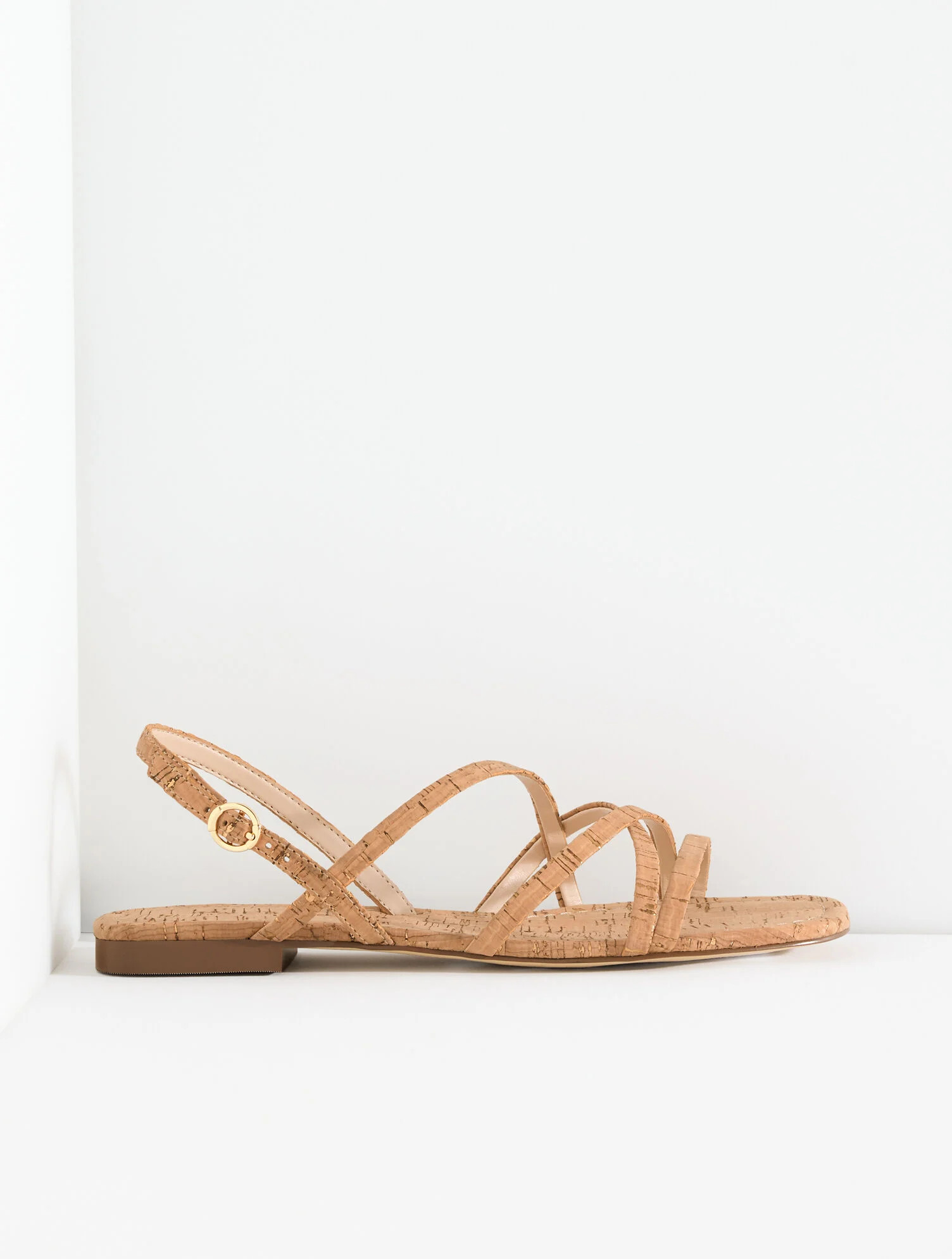 Liana Strappy Cork Flats | Talbots