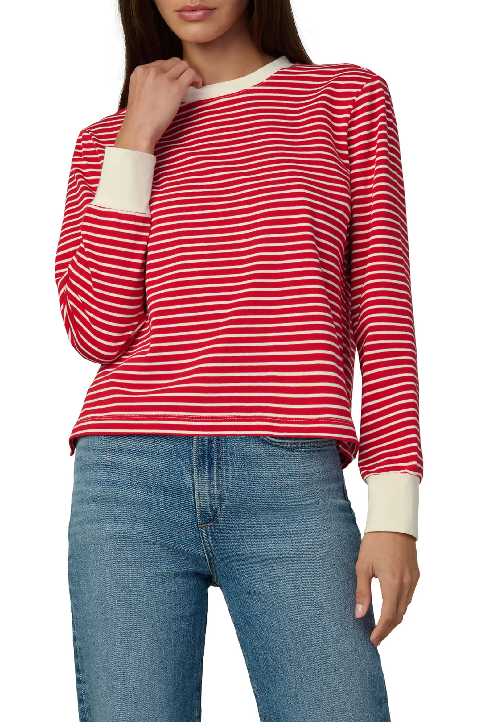 Stripe Long Sleeve Cotton T-Shirt (Women) | Nordstrom | Nordstrom