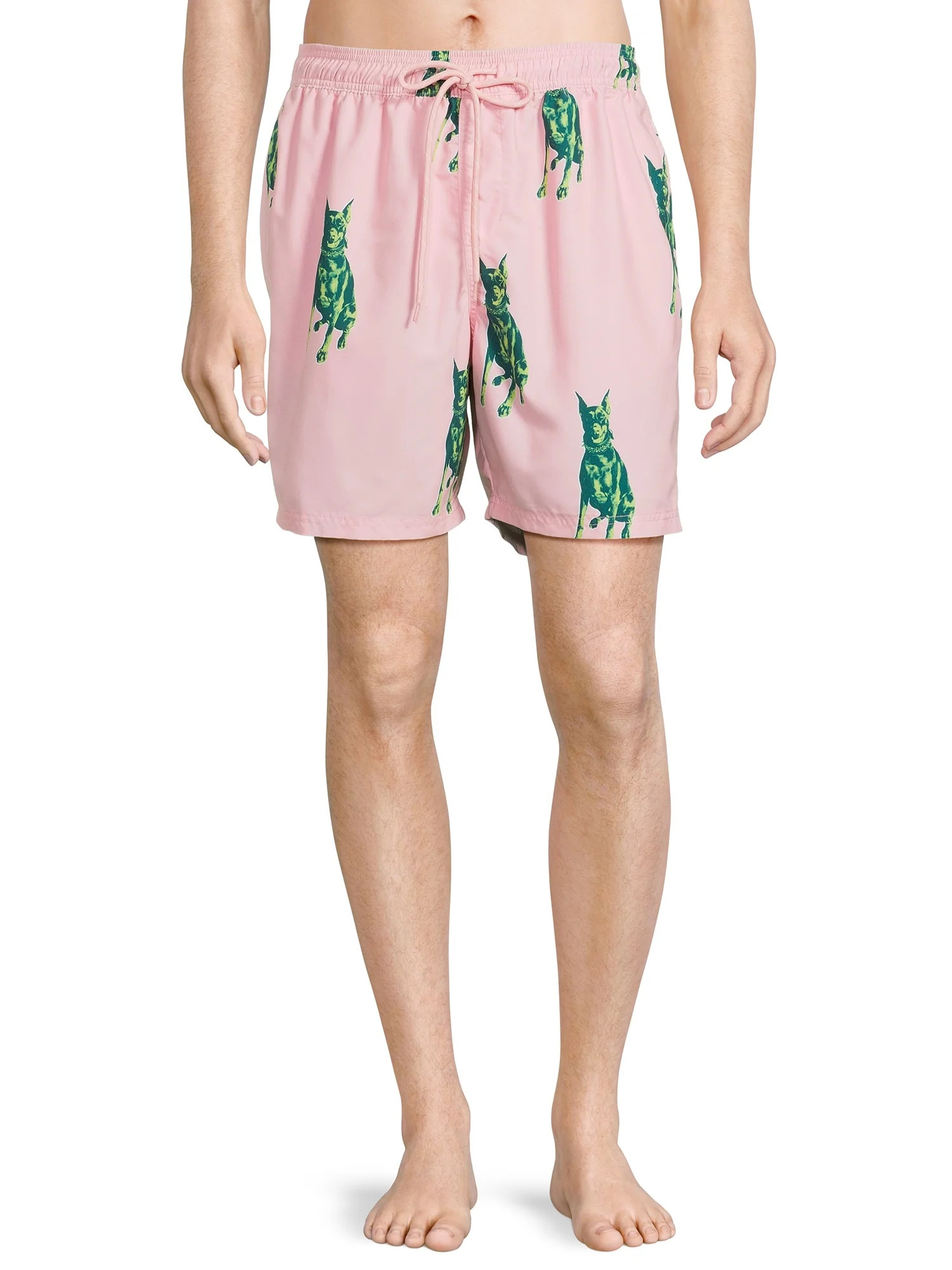 No Boundaries Men's & Big Men's Elastic Waist Swim Trunks, 7" Inseam, Sizes XS-5XL - Walmart.com | Walmart (US)