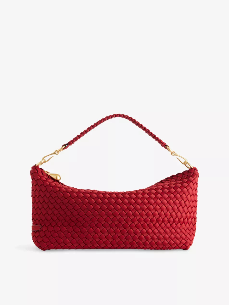 Porto Halfmoon Woven Shoulder Bag | Selfridges