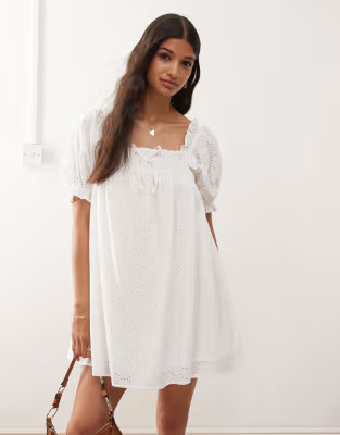 Miss Selfridge eyelet smock dress | ASOS | ASOS (Global)