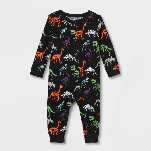 Baby Halloween Dino Skeletons Matching Family Footed Pajama - Hyde & EEK! Boutique™ Black | Target