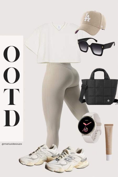 Casual neutral Outfit Inspo #neutraloutfit #newbalancesneakers #puffbag #neutralleggings #casualoutfit #ootd

#LTKFitness #LTKStyleTip #LTKActive