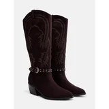 Madden NYC Women's Faux Suede Western Buckle Boots | Walmart (US)
