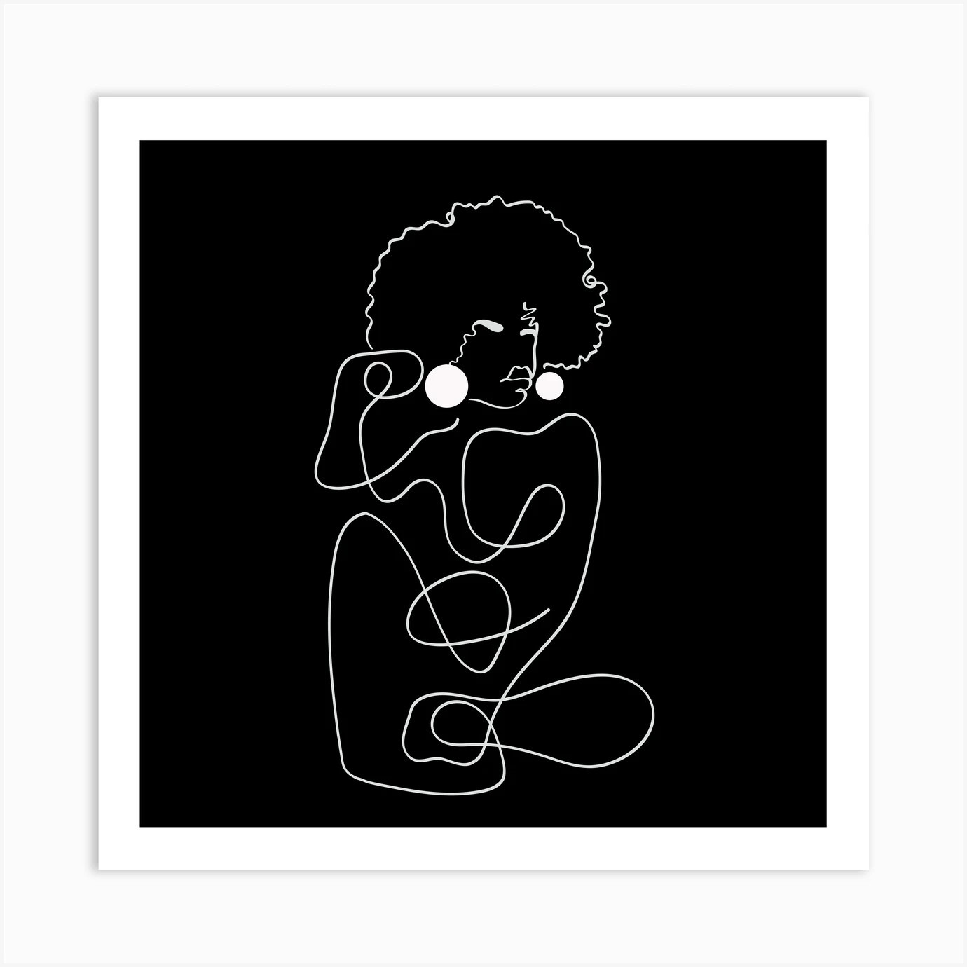Matisse Noir No 2 Square Art Print | Fy! (UK)