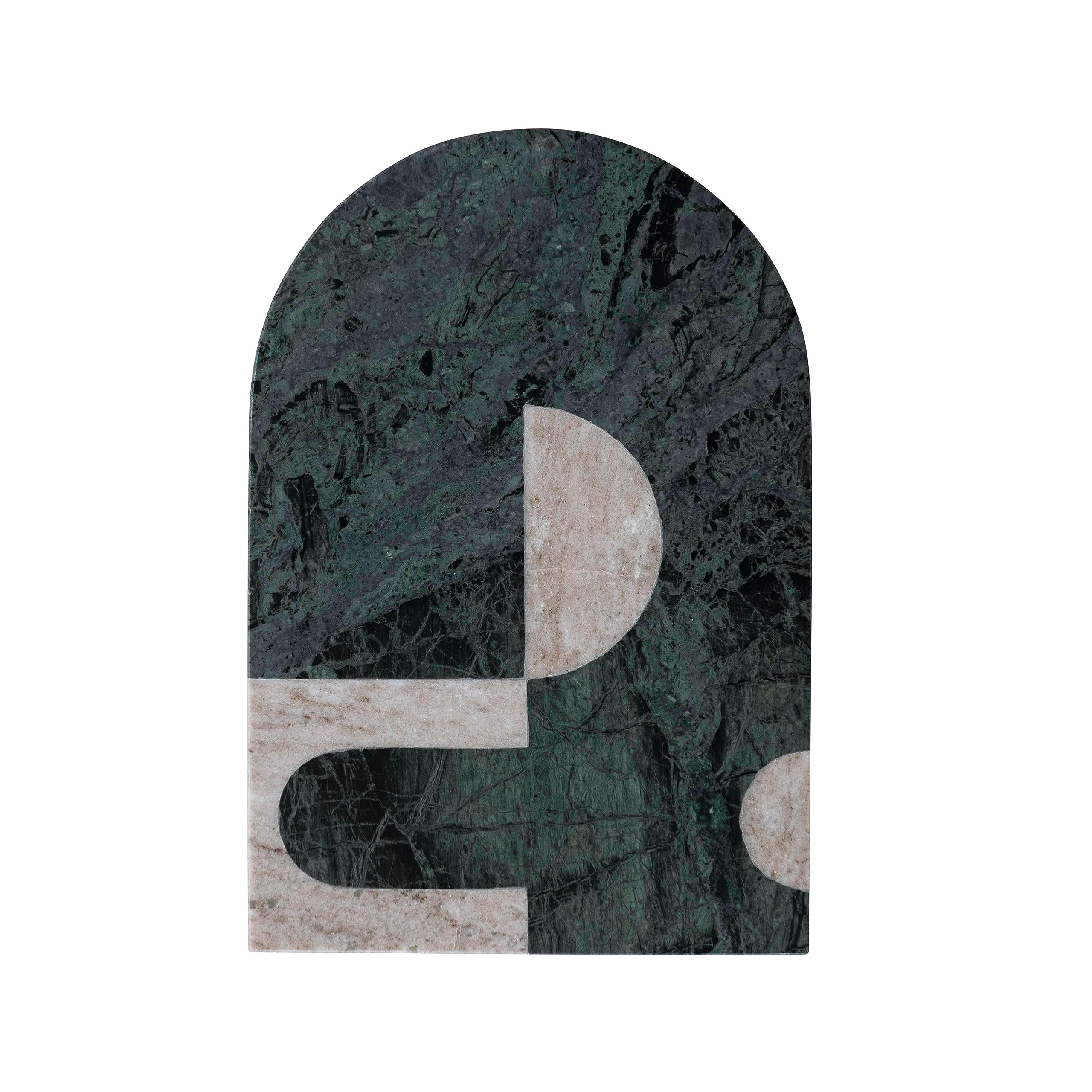 Compact Marble Cheese Slicer and Cutting Board with Abstract Design, Green | Amazon (US)