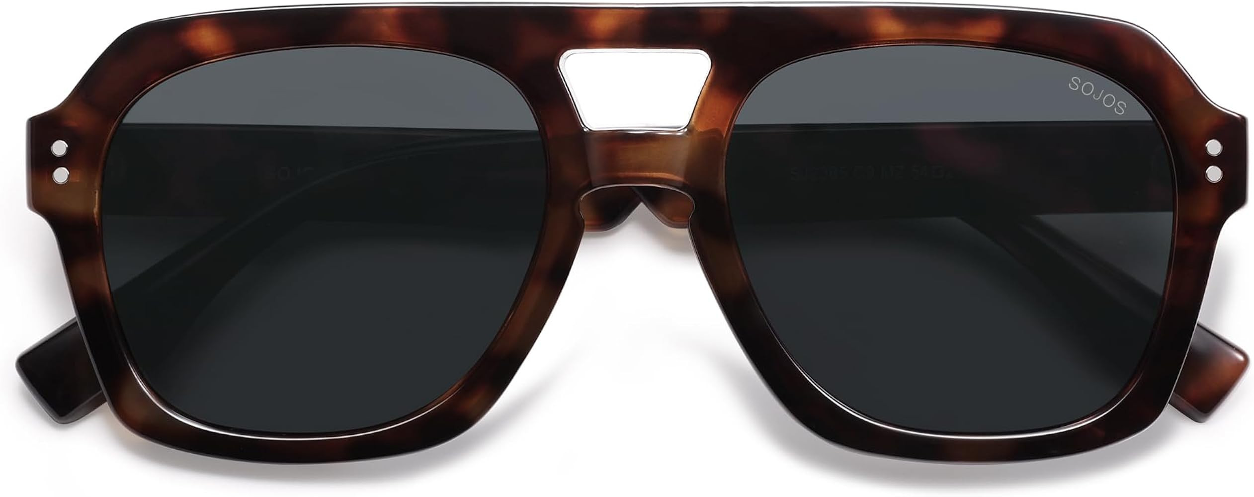 SOJOS Retro Thick Polarized Aviator Sunglasses for Women Men, Large Trendy Bold Square Pilot Shad... | Amazon (US)