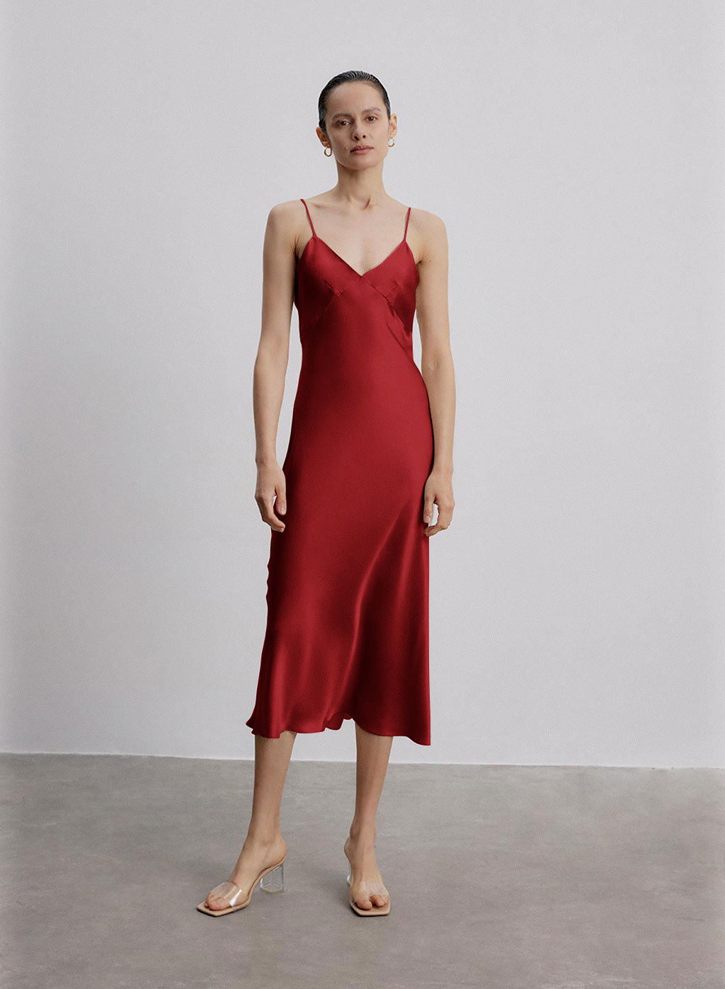 Sandwashed Silk Maxi Slip Dress | Silk Maison