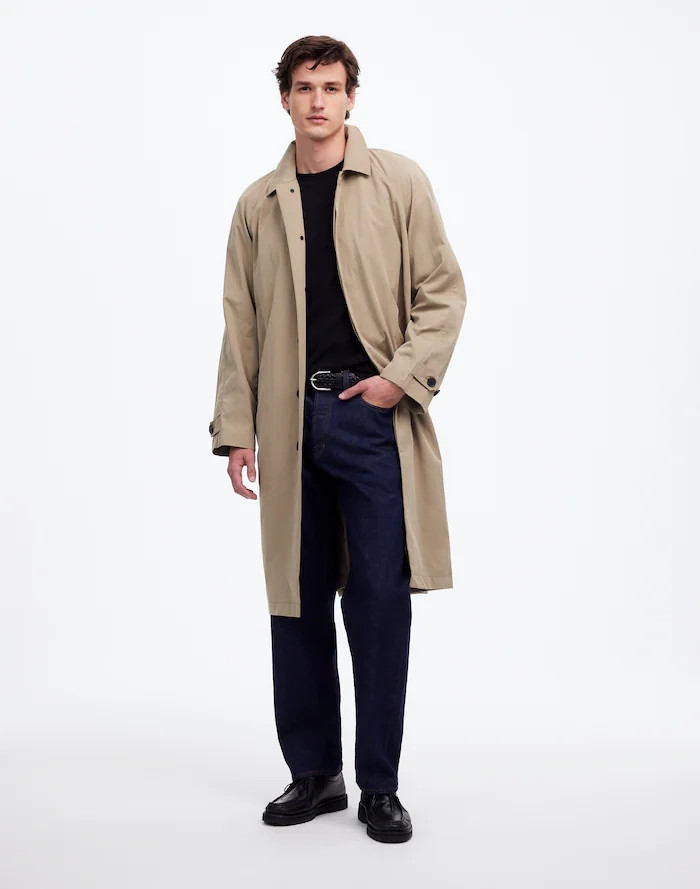 Raglan-Sleeve Trench Coat in Italian Twill | Madewell