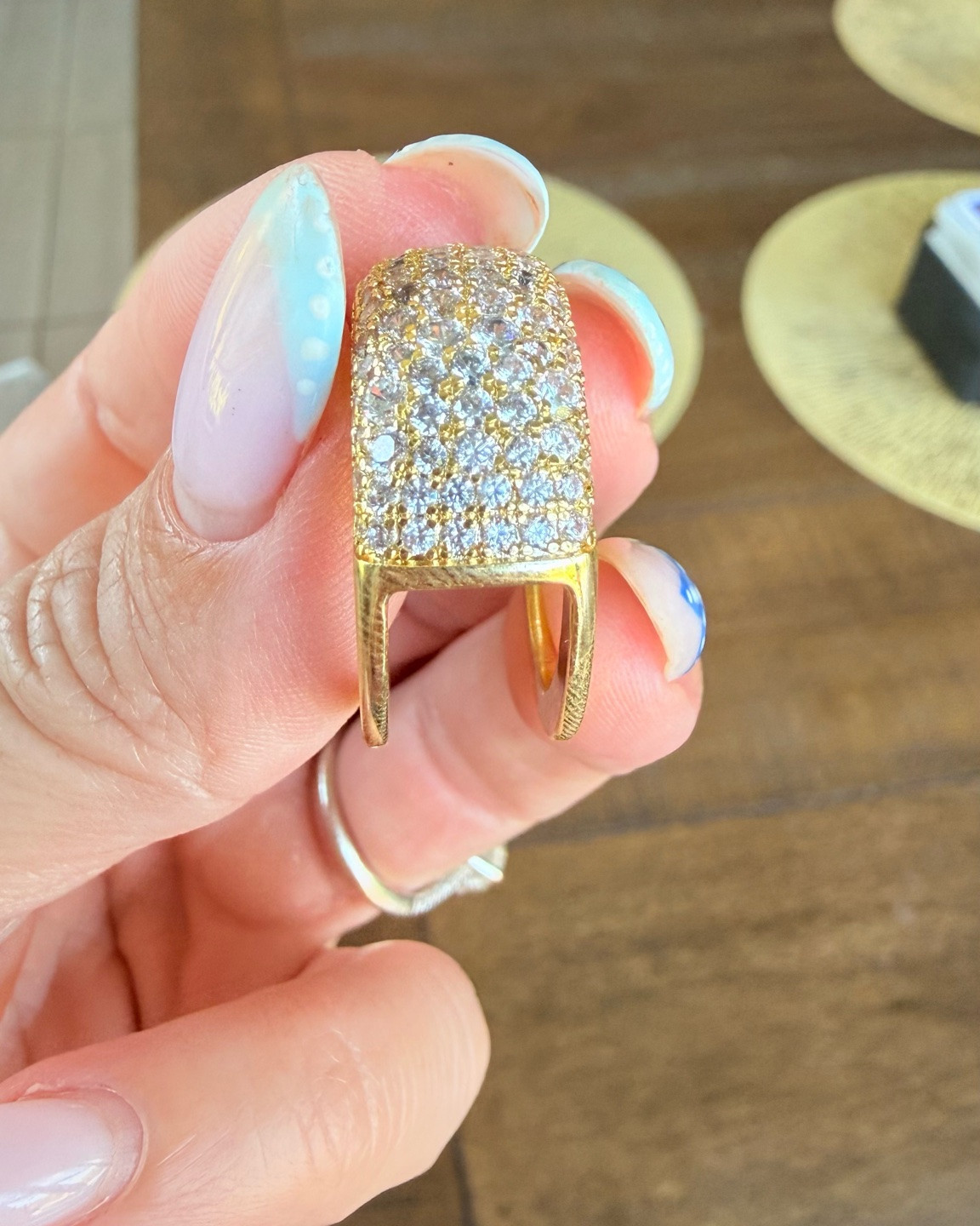 The prettiest little cover for my smart ring ✨
I found this ring cover on Amazon and love how it instantly dresses up my smart ring while also helping protect it from scratches. It comes in yellow gold and white gold, and I ordered the same size as my smart ring—it fits perfectly. Definitely getting the white gold next too and I’m definitely getting this color too! 

smart ring cover, smart ring protector, gold ring cover, Amazon jewelry, smart ring accessories, stacking ring, statement ring, everyday jewelry

#LTKU #LTKootd #LTKdayinmylife