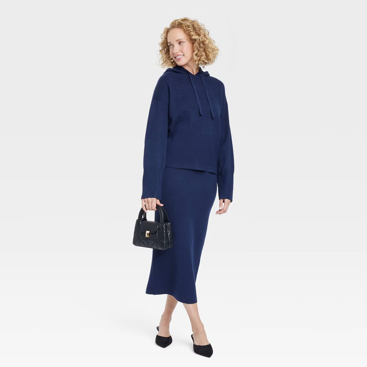 Women's Cozy Knit Midi Sweater Skirt - A New Day™ | Target