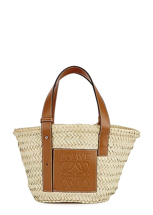 Small cream raffia basket bag | Harvey Nichols (Global)