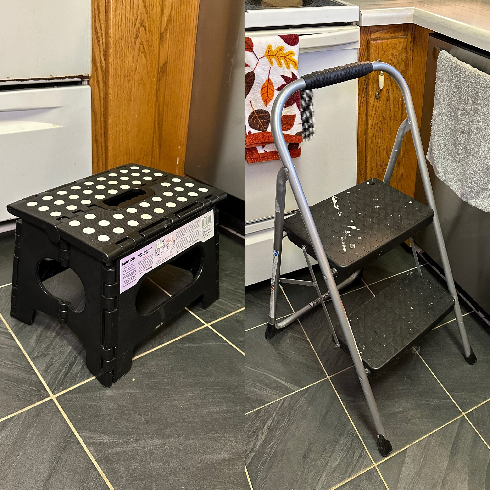 We use both of these step stools in our house religiously!! Peep all of the paint from renovations on the bigger one 🫣 each serves its own purpose!

#stepstool #stool #kitchenproducts #homeproducts #homepurchases #weddingregistry

#LTKFindsUnder100 #LTKMens #LTKHome