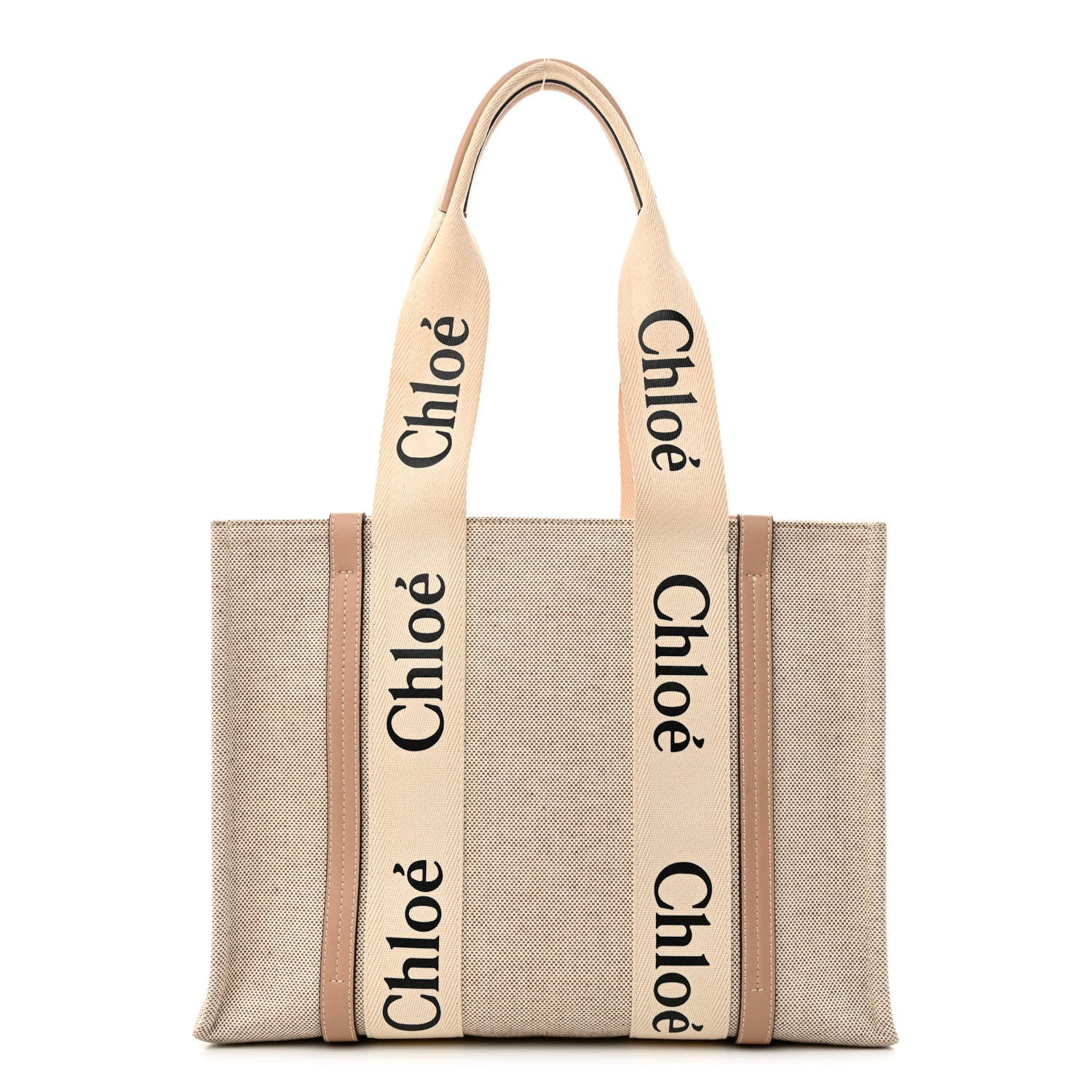 Cotton Calfskin Medium Woody Ribbon Tote Biscotti Beige | FASHIONPHILE (US)