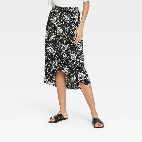 Women's Floral Print Maxi Wrap Skirt - Knox Rose™ | Target