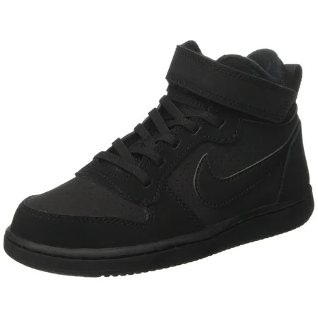 Nike Little Kids Mid-cut collar for comfort and support Trainers Black/Black 13.5 M | Walmart (US)