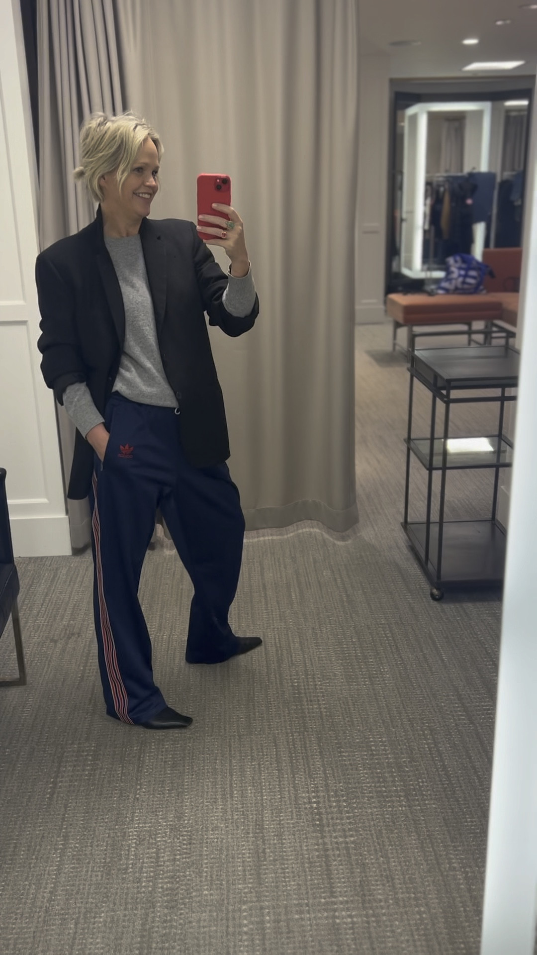 Track pants to work 😎

#LTKstyletip #LTKVideo #LTKshoecrush