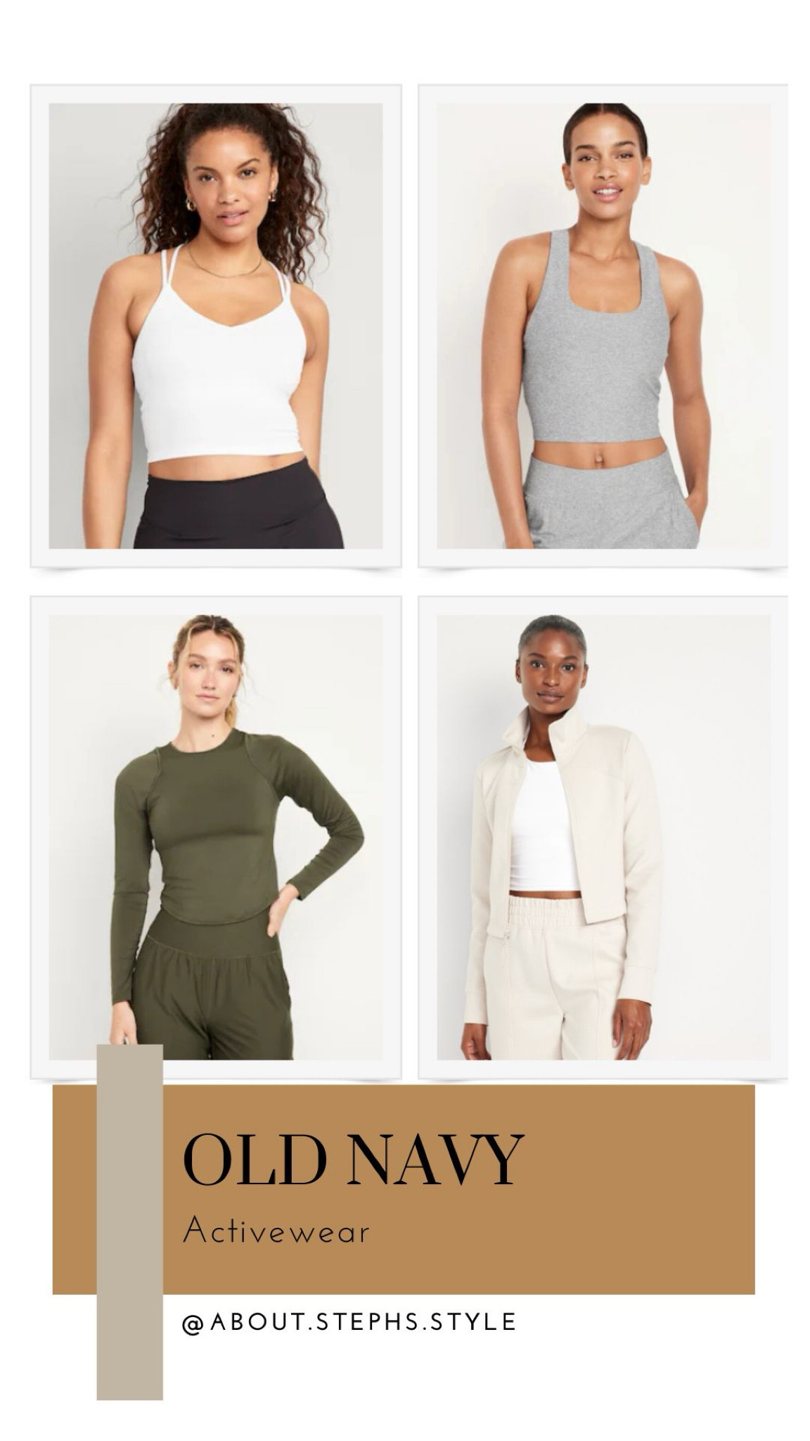 Old navy activewear sale! 50% off and extra 30% at checkout 

#LTKSeasonal #LTKfitness #LTKsalealert