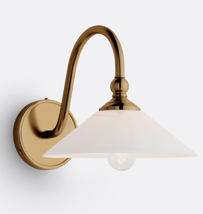 Theo Sconce, Glass Shades | Rejuvenation