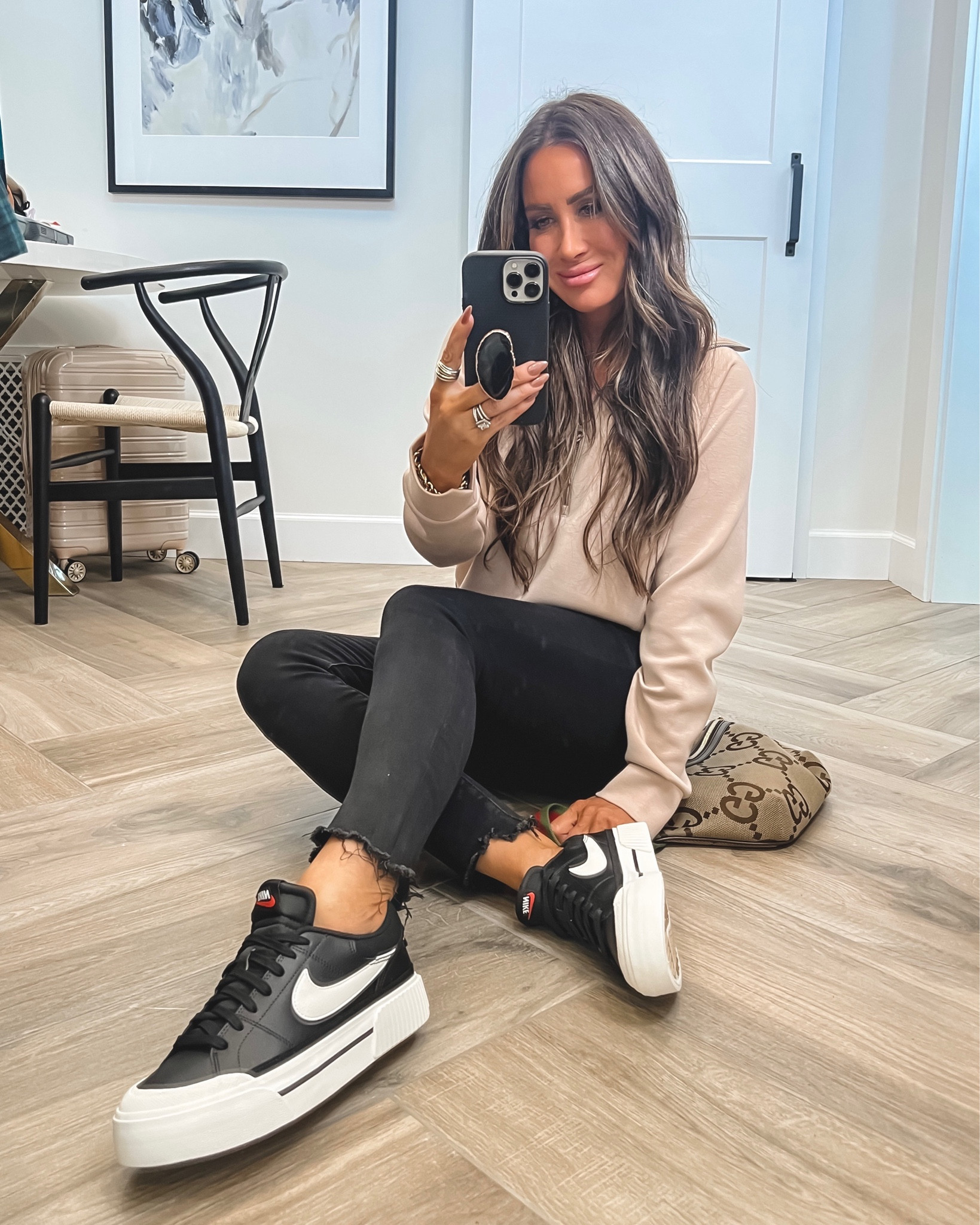 Casual outfit of the day with these platform Nikes!
Top sz med 20% off
Jeans sz 26
Sneakers tts 

#LTKstyletip #LTKHoliday #LTKshoecrush