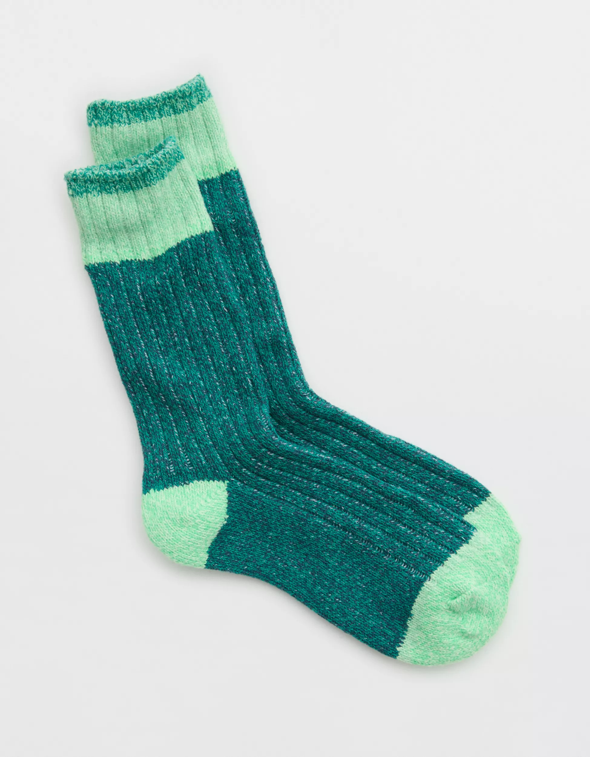 Aerie Colorblock Marled Crew Socks | American Eagle Outfitters (US & CA)