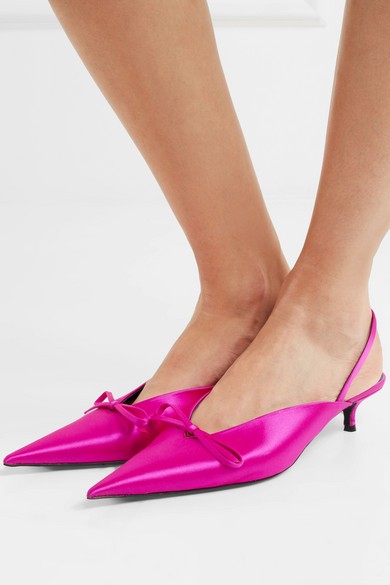 Knife satin slingback pumps | NET-A-PORTER (US)