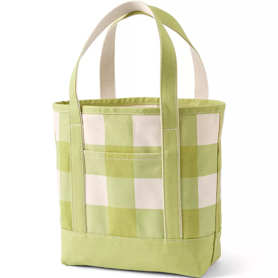 Medium Print 5 Pocket Open Top Canvas Tote Bag | Lands' End (US)