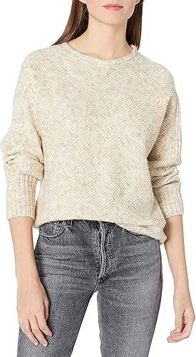 Max Studio Women's Long Sleeve Crew Neck Sweater | Amazon (US)