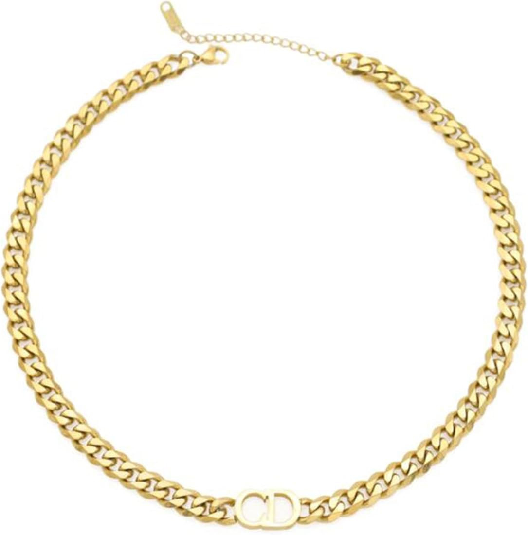 Yarpiany Cuban Link Chain for Women Gold Link Chain Necklace for Women Gold Necklaces for Women T... | Amazon (US)