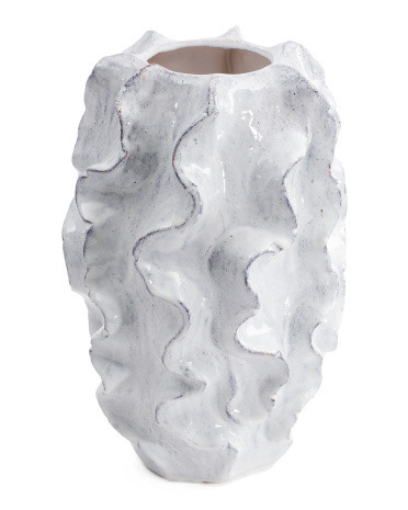 10x15 Filmore Ceramic Textured Vase | TJ Maxx